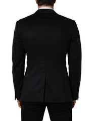 Dolce & Gabbana Black Cashmere Single Breasted Blazer Jacket