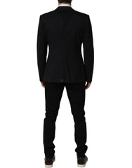 Dolce & Gabbana Black Wool Single Breasted Blazer Jacket