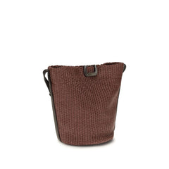Brunello Cucinelli Bordeaux Cotton Backet Bag