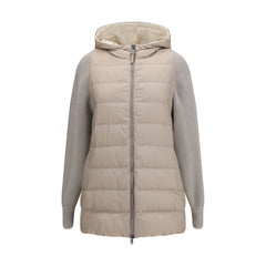 Brunello Cucinelli Gray Polyester Full-Length Jacket