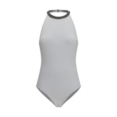 Brunello Cucinelli White Polyamide One-Piece Swimsuit