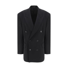 Balenciaga Black Wool Oves Aries Blazer