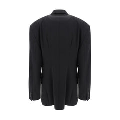 Balenciaga Black Wool Oves Aries Blazer