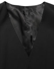 Dolce & Gabbana Black Wool Slim Fit Formal 3 Piece Men Suit