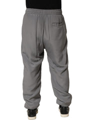 Dolce & Gabbana Gray Cotton Jogger Sweatpants Trouser Pants