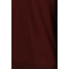 Valentino Bordeaux Wool Oves Aries Polo Shirt