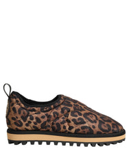 Dolce & Gabbana Brown Leopard Print Quilted Men Sneakers Shoes (Copy)