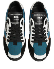 Dolce & Gabbana Multicolor Leather MIAMI Low Top Men Sneakers Shoes