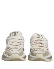 Dolce & Gabbana White Airmaster Mesh Low Top Sneakers Shoes