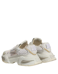 Dolce & Gabbana White Airmaster Mesh Low Top Sneakers Shoes
