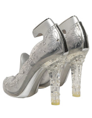 Dolce & Gabbana CINDERELLA Floral Crystal Heels Clear