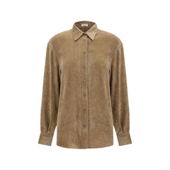 Brunello Cucinelli Beige Viscose Dress Shirt
