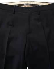 Dolce & Gabbana Black Wool Slim Fit Formal 3 Piece Men Suit