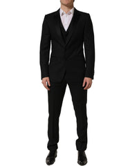 Dolce & Gabbana Black MARTINI Slim Fit Formal 3 Piece Suit