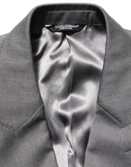 Dolce & Gabbana Gray MARTINI Slim Fit Formal 2Piece Men Suit