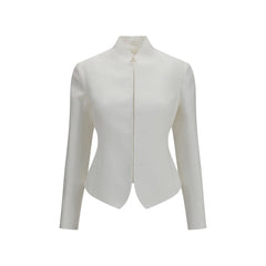 The Row White Linen Jacket