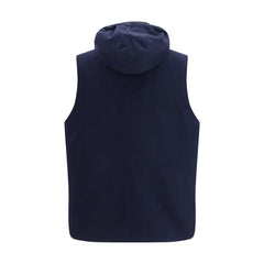 Brunello Cucinelli Blue Wool Oves Aries Sleeveless Jacket