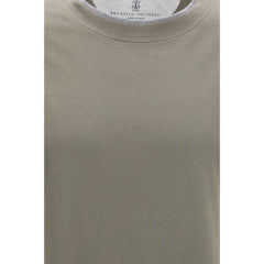 Brunello Cucinelli Bicolor Cotton T-Shirt