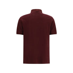 Brunello Cucinelli Bordeaux Cotton Polo Shirt