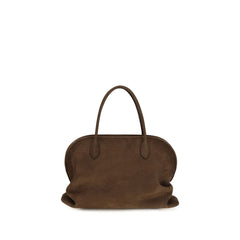 The Row Brown Calf Leather Bos Taurus Handbag