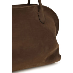The Row Brown Calf Leather Bos Taurus Handbag
