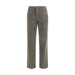 Brunello Cucinelli Bicolor Cotton Casual Pants