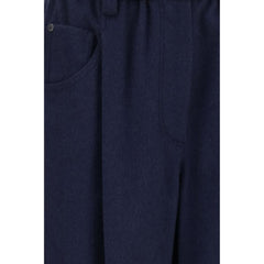 Brunello Cucinelli Blue Wool Oves Aries Pants