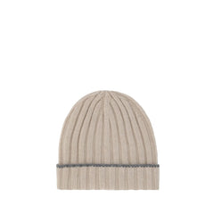 Brunello Cucinelli Brown Cashmere Beanie