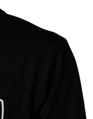 Dolce & Gabbana Black Graphic Logo Crew Neck Wool Pullover Sweater