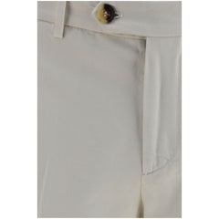 Brunello Cucinelli White Cotton Casual Pants