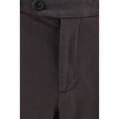 Brunello Cucinelli Brown Cotton Casual Pants