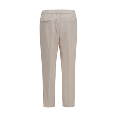 Brunello Cucinelli Beige Cotton Casual Pants