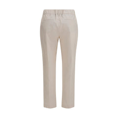 Brunello Cucinelli Beige Cotton Casual Pants