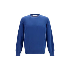 Brunello Cucinelli Blue Cotton Sweatshirt