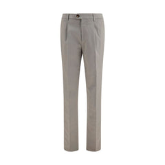 Brunello Cucinelli Bicolor Cotton Chino Pants