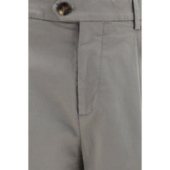 Brunello Cucinelli Bicolor Cotton Chino Pants