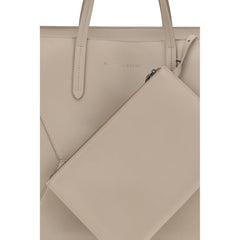 Brunello Cucinelli Beige Calf Leather Bos Taurus Shoulder Bag