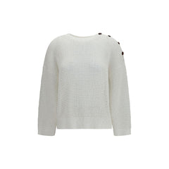Brunello Cucinelli White Cotton Sweatshirt