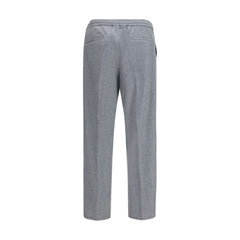 Brunello Cucinelli Gray Wool Oves Aries Casual Pants