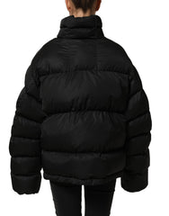 Dolce & Gabbana Black DGVIB3 Embroidered Padded Puffer Jacket