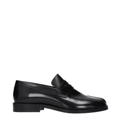 Maison Margiela Black Leather Slip-On Loafers