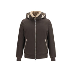 Brunello Cucinelli Brown Polyamide Shell Jacket