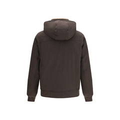 Brunello Cucinelli Brown Polyamide Shell Jacket