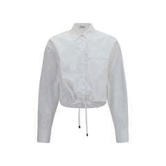 Brunello Cucinelli White Cotton Dress Shirt