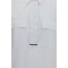Brunello Cucinelli White Cotton Dress Shirt