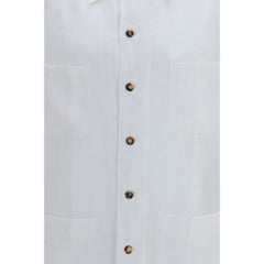 Brunello Cucinelli White Linen Shirt