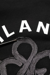Dolce & Gabbana Black Cotton Milano1984 Print Hoodie Sweater
