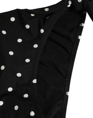 Dolce & Gabbana Black Polka Dot Swimwear Beachwear Bottom Bikini