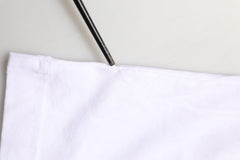 Dolce & Gabbana White Cotton Logo Print Crew Neck T-shirt