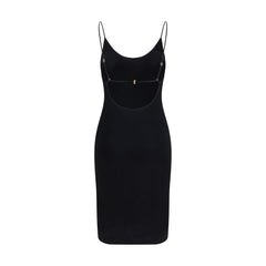 Saint Laurent Black Viscose Cocktail Dress